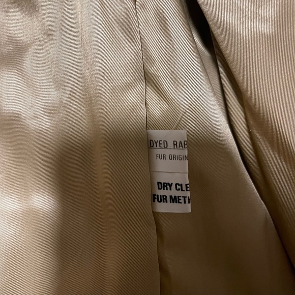 VINTAGE Rabbit Fur Bomber Jacket - Picture 3 of 5